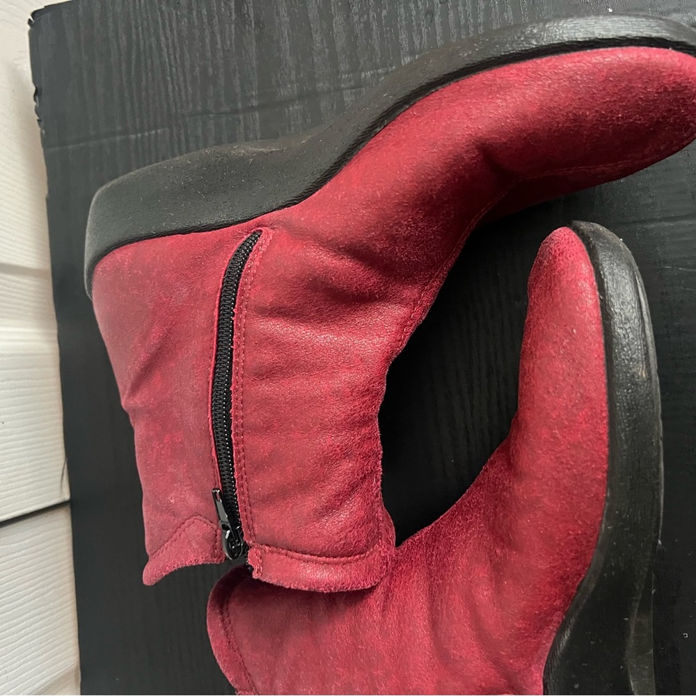 Arcopedico L19 Red Ankle Boots US 8 EU 39 - Picture 7 of 12